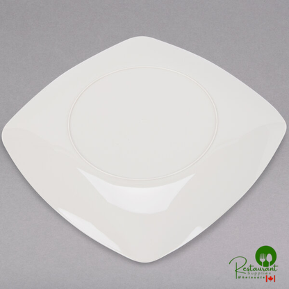 Fineline Renaissance 1510-BO 10" Bone / Ivory Plastic Plate - 120/Case | Canada