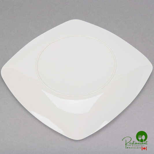 Fineline Renaissance 1510-BO 10" Bone / Ivory Plastic Plate - 120/Case