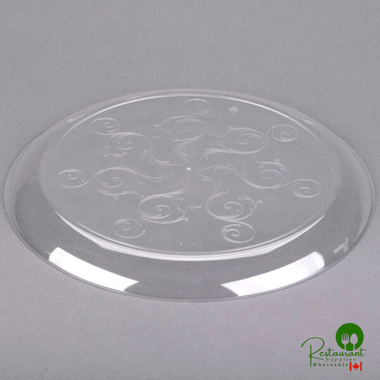 Fineline Savvi Serve 310 10" Clear Plastic Plate - 240/Case