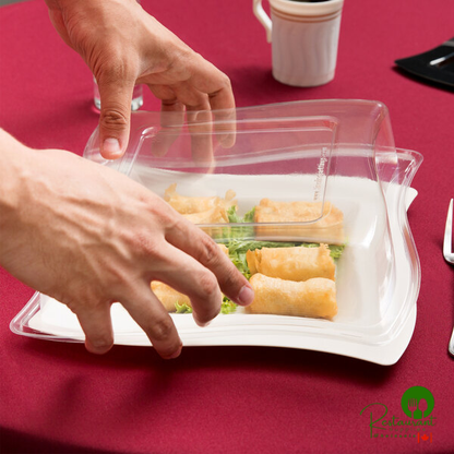 Fineline Wavetrends 109-L 9 1/2 Clear Dome Lid - 120/Case | Canada
