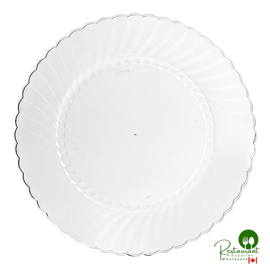 WNA Comet CW10144 Classicware 10 1/4" Clear Plastic Plate - 144/Case