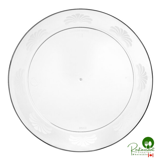 WNA Comet DWP6180C 6" Clear Plastic Designerware Plate - 180/Case