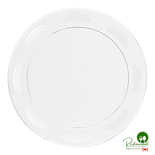 WNA Comet DWP9180C 9" Clear Plastic Designerware Plate - 180/Case