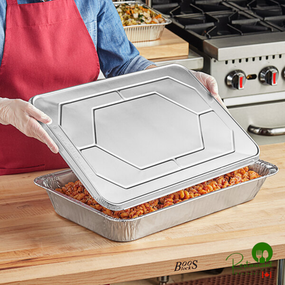 Western Plastics Full Size Foil Steam Table Pan Lid - 50/Case