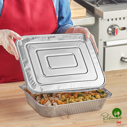 Western Plastics Half Size Foil Steam Table Pan Lid - 100/Case