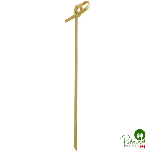 Compostable 4 3/4" Bamboo Knot Food Pick / Skewer By Prime - 1,000/Case