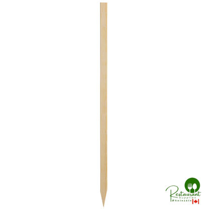Compostable 9 7/8" Natural Bamboo Flat Skewer By Prime - 1,000/Case