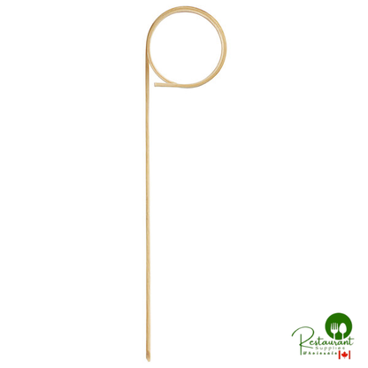 Compostable 3 1/2" Bamboo Loop Food Pick / Skewer By Prime - 1,000/Case