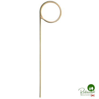 Compostable 3 1/2" Bamboo Loop Food Pick / Skewer By Prime - 1,000/Case