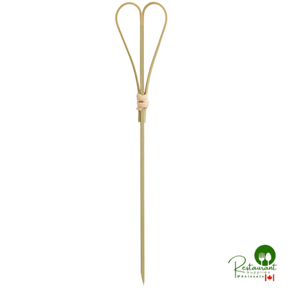 6" Compostable Bamboo Heart Food Pick / Skewer By Prime - 1,000/Case