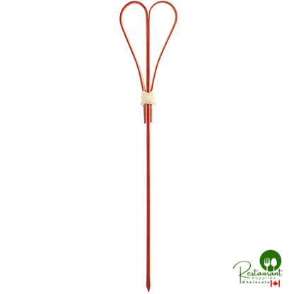 6" Compostable Bamboo Heart Food Pick / Skewer By Prime - 1,000/Case