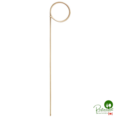 Compostable 4 3/4" Bamboo Loop Food Pick / Skewer By Prime - 1,000/Case