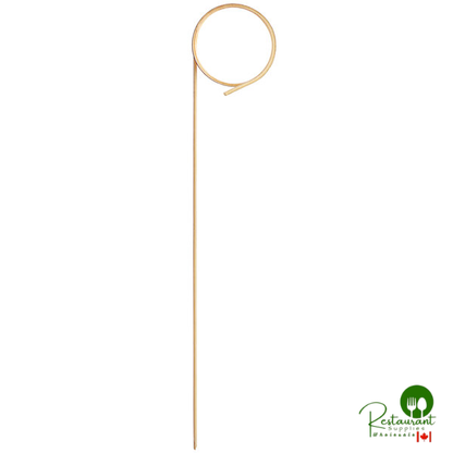 Compostable 4 3/4" Bamboo Loop Food Pick / Skewer By Prime - 1,000/Case