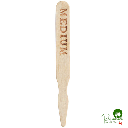 Compostable 3 1/2" Wooden "Medium" Meat Marker By Prime - 1,000/Pack