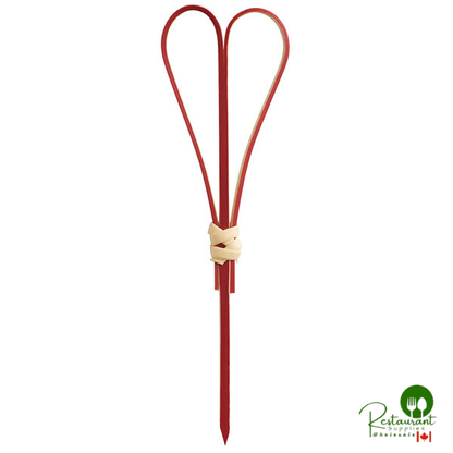 3 1/2" Black Bamboo Heart Food Pick / Skewer By Prime - 1,000/Case