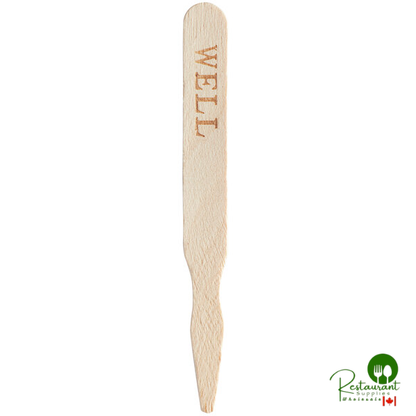 Compostable 3 1/2" Wooden "Well" Meat Marker By Prime - 1,000/Pack