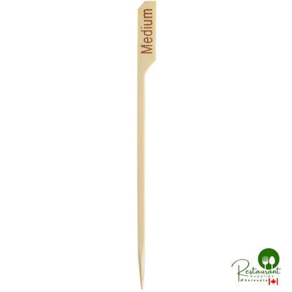 Compostable 6" Bamboo "Medium" Meat Marker By Prime - 1,000/Case