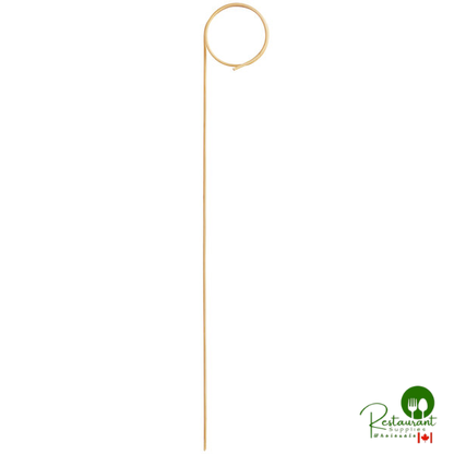 Compostable 6" Bamboo Loop Food Pick / Skewer By Prime - 1,000/Case