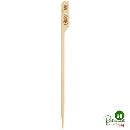 Compostable 6" Bamboo Gluten-Free Food Pick / Marker By Prime - 1,000/Case
