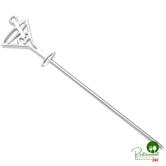 Fineline 6506-SV Tiny Temptations Silver 4" Cocktail Picks - 960/Case