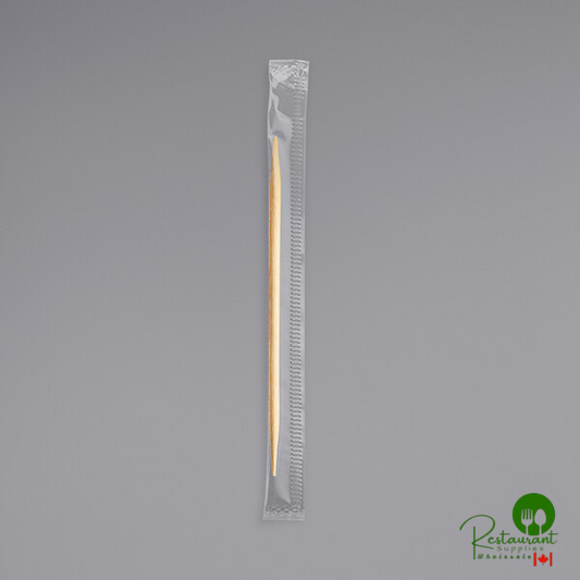 Royal Paper 2 1/2" Individually Wrapped Plain Toothpicks - 15,000/Case