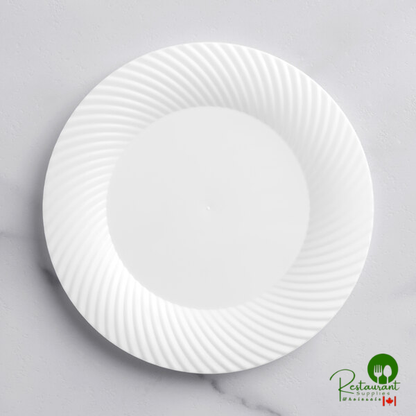 Wave 6" Clear Plastic Plate By Prime - 180/Case