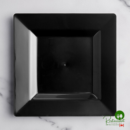 Square 8" White Plastic Plate By Prime - 120/Case