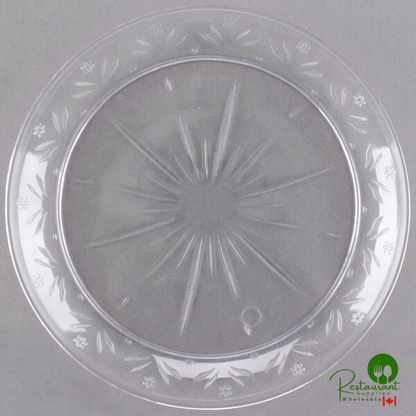 6" Clear Plastic Plate By Prime - 240/Case