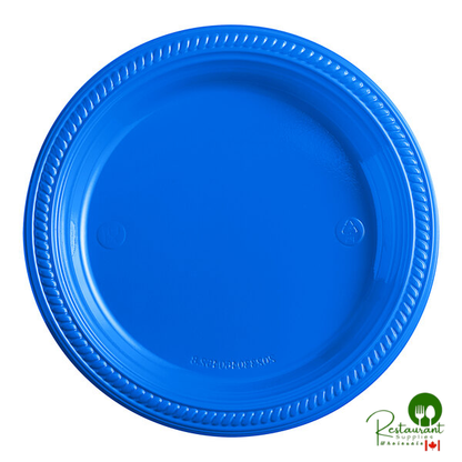 7" Black Plastic Plate By Prime - 1,000/Case