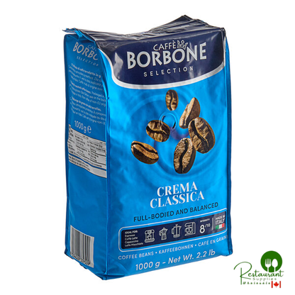 Caffe Borbone Crema Classica Whole Bean Espresso 2.2 lb. - 6/Case