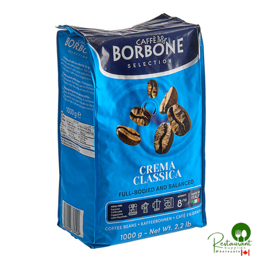 Caffe Borbone Crema Classica Whole Bean Espresso 2.2 lb. - 6/Case