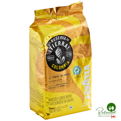 Lavazza Tierra! Colombia Whole Bean Espresso 2.2 lb. - 6/Case
