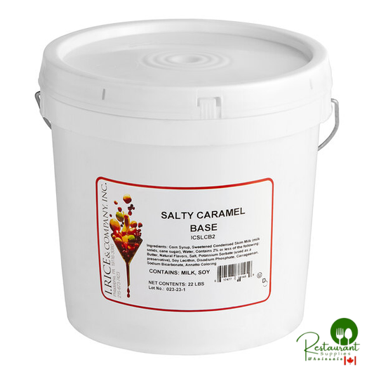 I. Rice Salty Caramel Hard Serve Ice Cream Base 2 Gallon