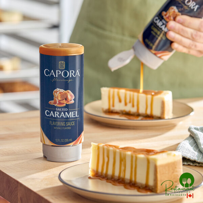 Capora Salted Caramel Flavoring Sauce 12 fl. oz. - 6/Case
