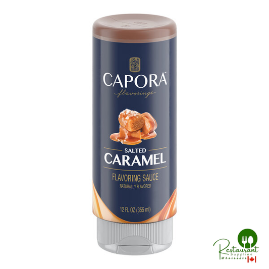 Capora Salted Caramel Flavoring Sauce 12 fl. oz. - 6/Case