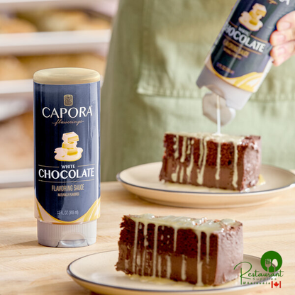 Capora White Chocolate Flavoring Sauce 12 fl. oz. - 6/Case