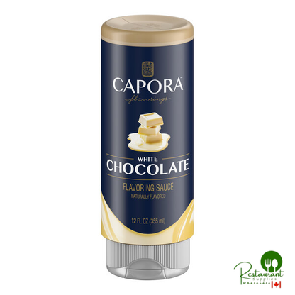 Capora White Chocolate Flavoring Sauce 12 fl. oz. - 6/Case