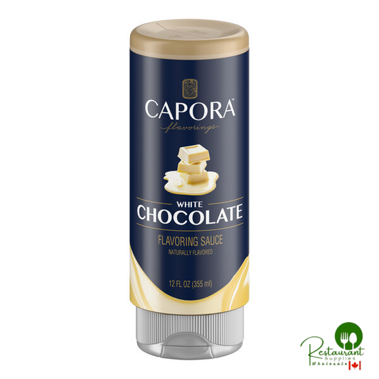 Capora White Chocolate Flavoring Sauce 12 fl. oz. - 6/Case