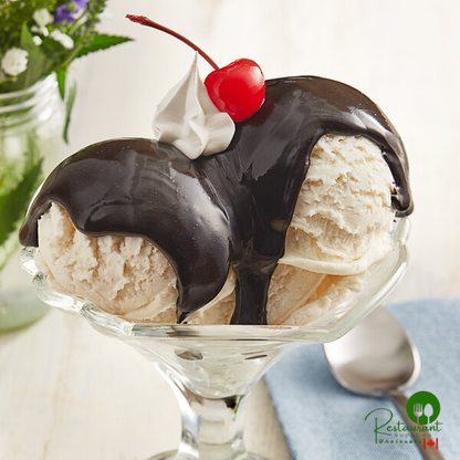 I. Rice Premium Hot Fudge Dessert / Sundae Topping #10 Can - 6/Case
