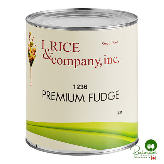 I. Rice Premium Hot Fudge Dessert / Sundae Topping #10 Can - 6/Case