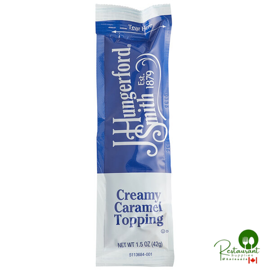 J. Hungerford Smith Caramel Portion Control Packets 1.5 oz. - 96/Case
