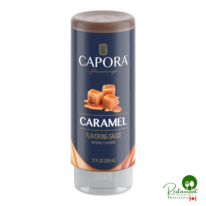 Capora Caramel Flavoring Sauce 12 fl. oz. - 6/Case