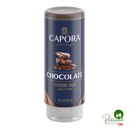 Capora Chocolate Flavoring Sauce 12 fl. oz. - 6/Case