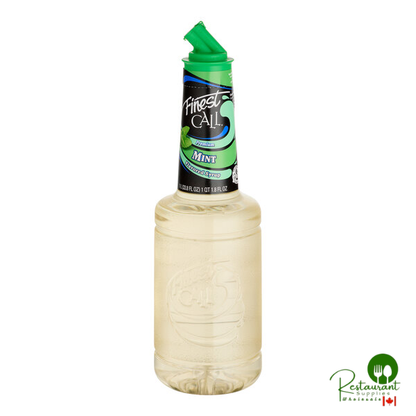 Finest Call Premium Mint Syrup 1 Liter - 12/Case