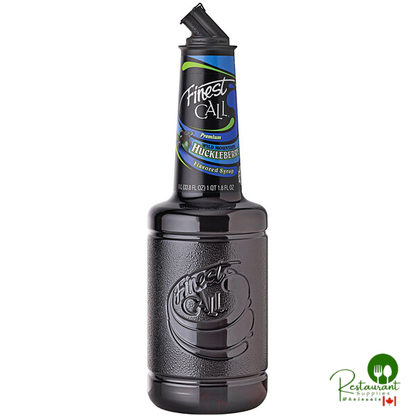 Finest Call 1 Liter Premium Wild Mountain Huckleberry Syrup - 12/Case