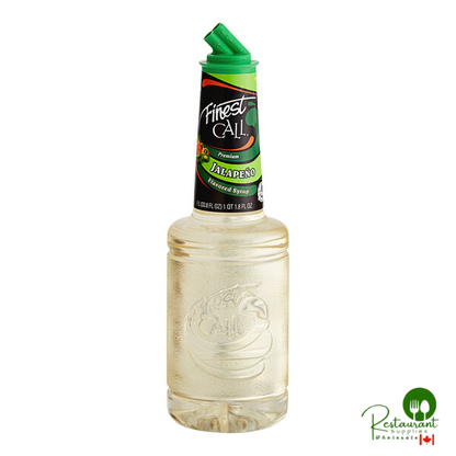 Finest Call Premium Jalapeno Syrup 1 Liter - 12/Case