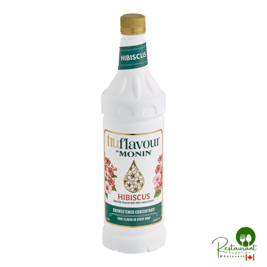 TruFlavour by Monin Unsweetened Hibiscus Flavor Concentrate 1 Liter - 4/Case