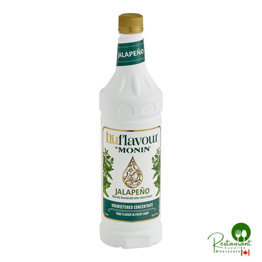 TruFlavour by Monin Unsweetened Jalapeno Culinary Flavor Concentrate 1 Liter - 4/Case