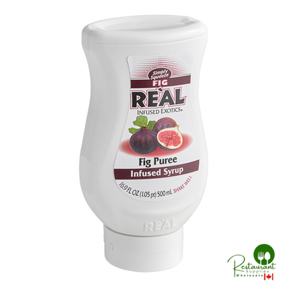 Real Fig Puree Infused Syrup 16.9 fl. oz. - 6/Case