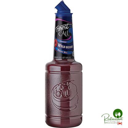 Finest Call Premium Wild Berry Puree Mix 1 Liter - 12/Case